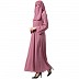 Arabian abaya with naqaab set- Puce Pink Arabian abaya with naqaab set- Puce Pink